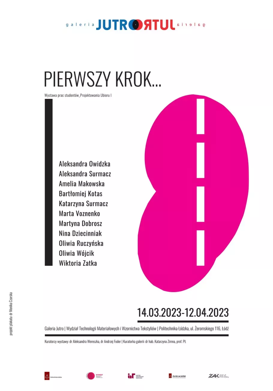 Plakat wystawy PIERWSZY KROK...
