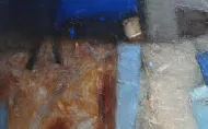 „Droga donikąd”, 2020, olej, płótno, 70 x 100 cm