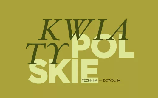 Plakat konkursu "Kwiaty polskie"