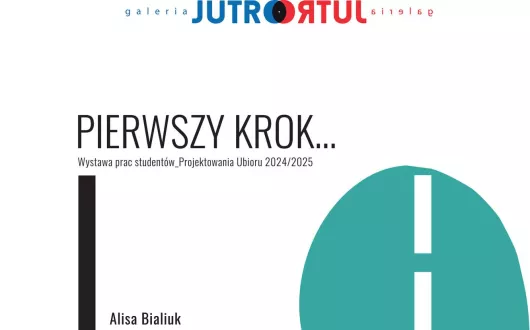 Plakat wystawy PIERWSZY KROK 2025