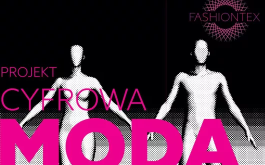 Plakat wystawy "PROJEKT CYFROWA MODA"