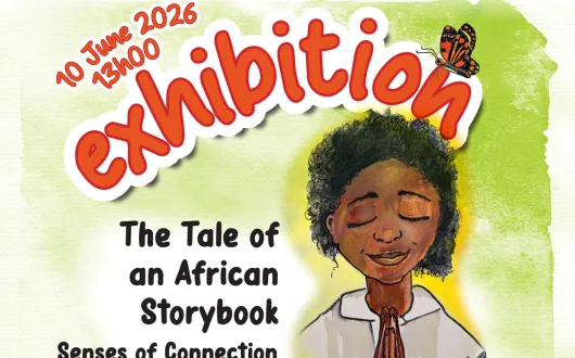 Plakat wystawy The Tale of an African Storybook: Senses of Connection