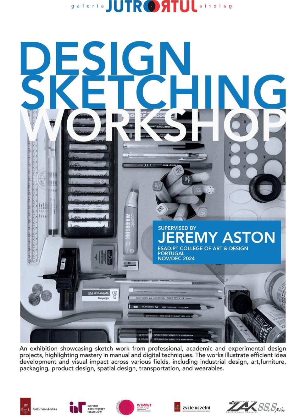 Plakat wystawy "Design Sketching Workshop"