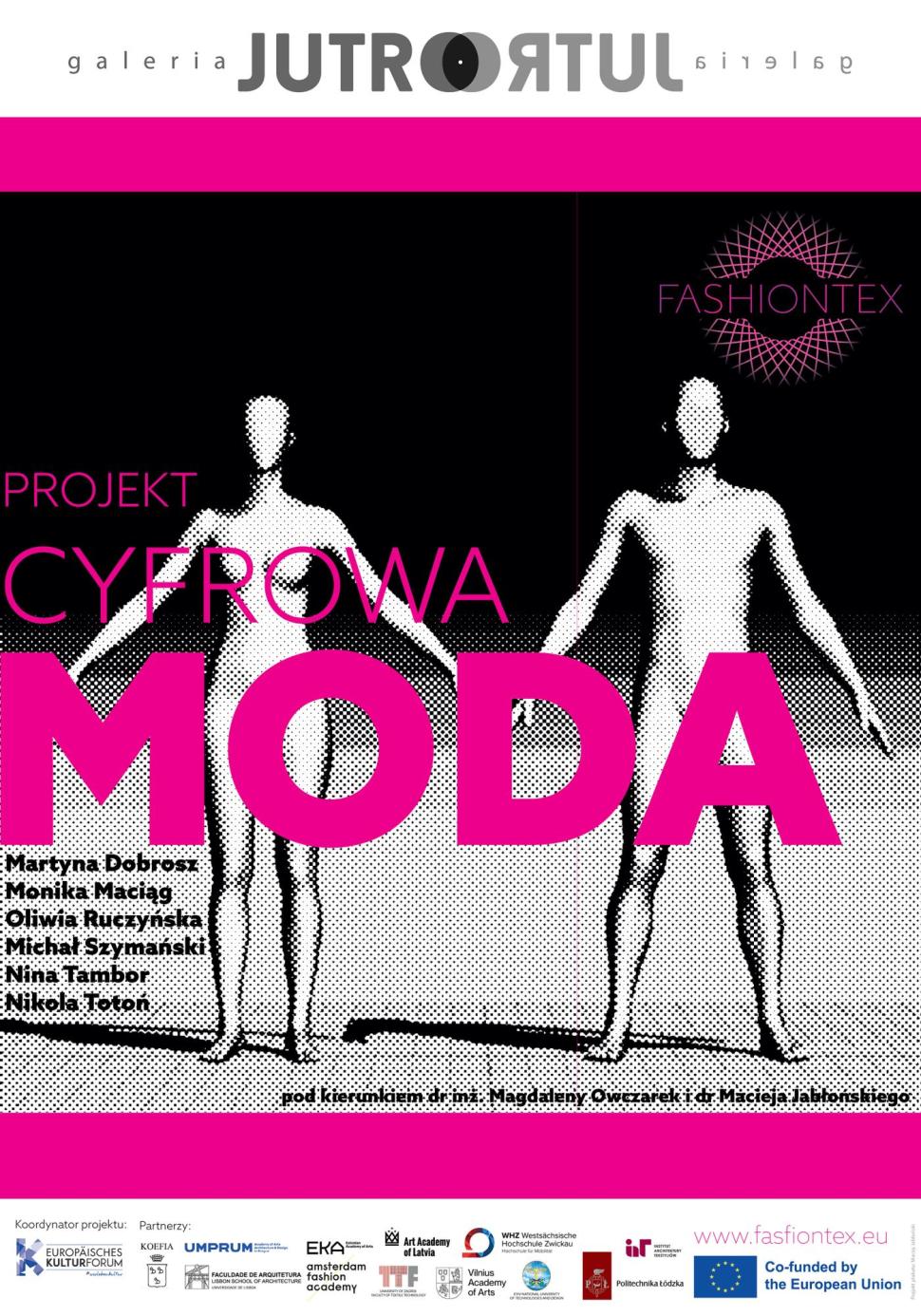 Plakat wystawy "PROJEKT CYFROWA MODA"